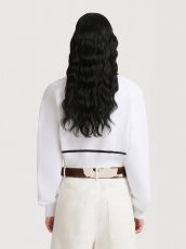 画像4: MARNI  ホワイト コットン コントラストネック ジャンパー (4)