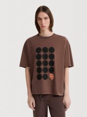 画像2: MARNI  ブラウンコットンTシャツ プラネットプリント (2)