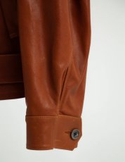 画像4: SOSHIOTSUKI OILED LEATHER BLOUSON (4)