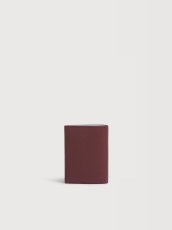 画像2: MARNI バーガンディ レザー Marni Mending 二つ折りウォレット (2)