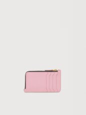 画像2: MARNI ピンク、グレー＆グリーン レザー Trunkジップカードホルダー (2)