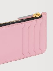 画像4: MARNI ピンク、グレー＆グリーン レザー Trunkジップカードホルダー (4)