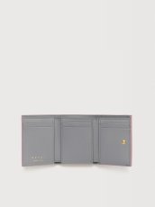 画像4: MARNI ピンク、グレー＆グリーン レザー Trunk三つ折りウォレット (4)