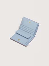 画像5: MARNI バーガンディ レザー Marni Mending 二つ折りウォレット (5)