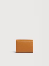 画像2: MARNI ブラウン レザー製三つ折りウォレット、Marni Mending刺繍入り (2)