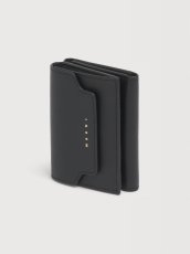 画像3: MARNI ブラック サフィアーノレザー製三つ折りウォレット (3)