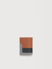 画像2: MARNI ブラウン、ブラック＆グレー レザー 二つ折りウォレット (2)
