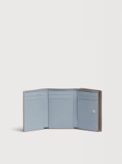 画像4: MARNI ブラウン レザー製三つ折りウォレット、Marni Mending刺繍入り (4)