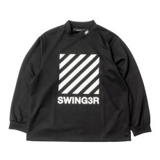 画像1: THE SWINGGGR　DIAGONAL LINE MOCK NECK L/TEE (1)