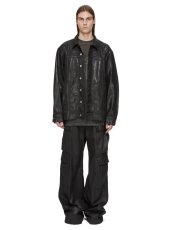 画像7: DRKSHDW FW26 TOWER DOUBLE CARGO JUMBO BELAS IN BLACK WAX (7)