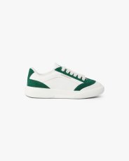 画像1: CASABLANCA　Men's White & Green Del Mar Sneaker (1)