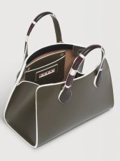 画像3: MARNI グリーン レザー製Overlapスモールハンドバッグ (3)