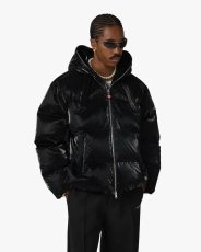 画像5: CASABLANCA   Black Lacquered Nylon Puffer Down Jacket (5)