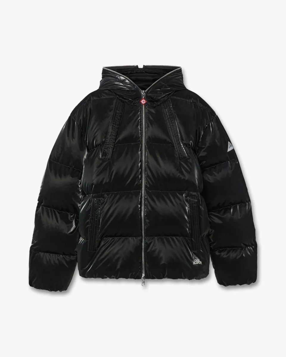 画像1: CASABLANCA   Black Lacquered Nylon Puffer Down Jacket (1)