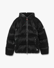 画像1: CASABLANCA   Black Lacquered Nylon Puffer Down Jacket (1)