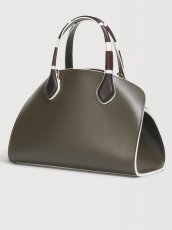 画像4: MARNI グリーン レザー製Overlapスモールハンドバッグ (4)
