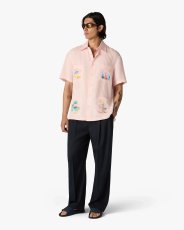 画像4: CASABLANCA　Pink Phantasmagoria Embroidered Short Sleeve Shirt (4)