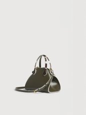 画像2: MARNI グリーン レザー製Overlapスモールハンドバッグ (2)