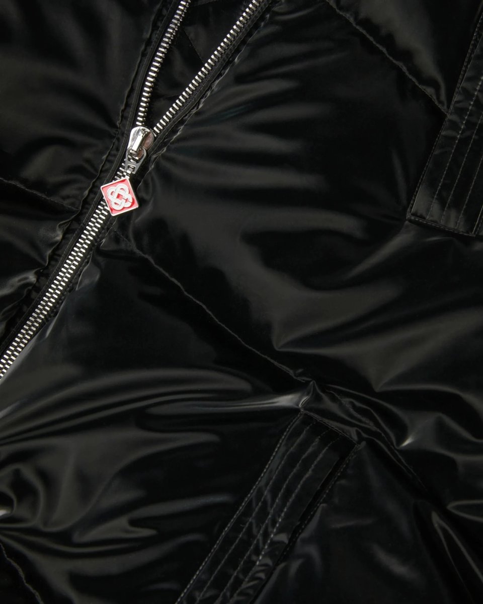 画像3: CASABLANCA   Black Lacquered Nylon Puffer Down Jacket (3)
