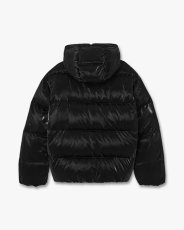 画像2: CASABLANCA   Black Lacquered Nylon Puffer Down Jacket (2)