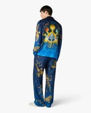 画像6: CASABLANCA　Blue Astrology Long Sleeve Silk Shirt (6)