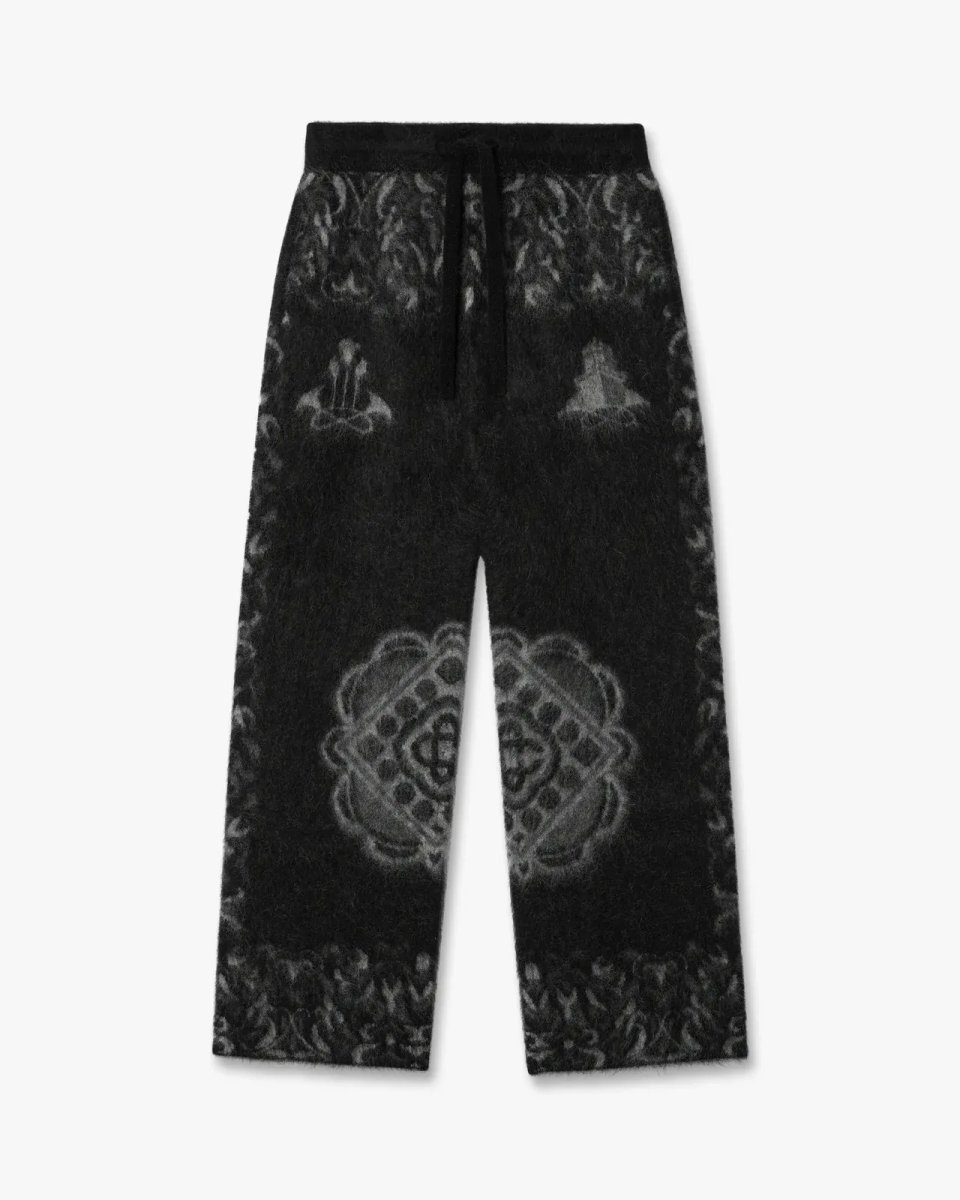 画像1: CASABLANCA   Black Carpet Mohair Trousers (1)