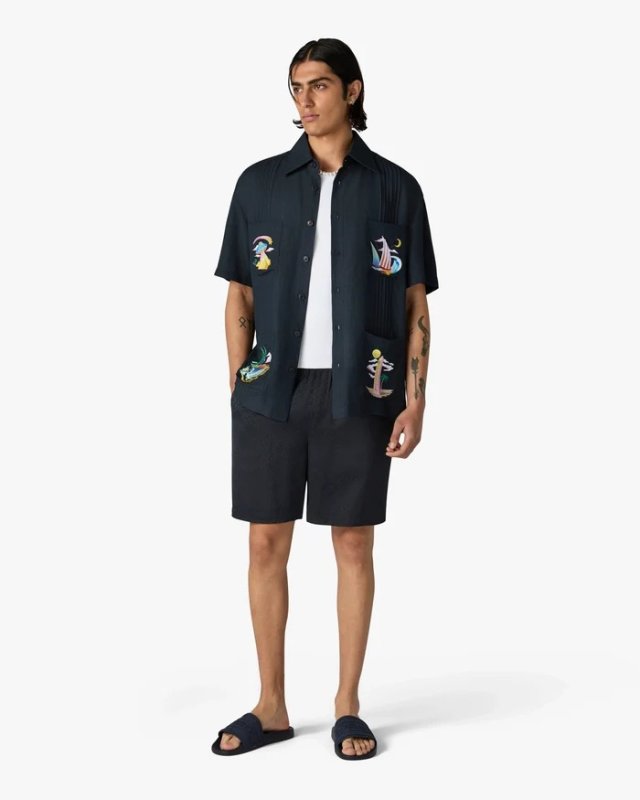 カサブランカさま　専用 正規取扱店販売品】CASABLANCA Dark Grey Phantasmagoria Embroidered