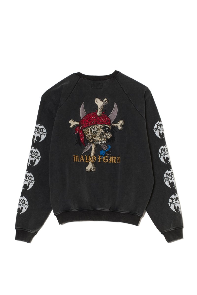 画像1: MAYO　BANDANA SKULL EMBROIDERY CREW NECK SWEAT (1)