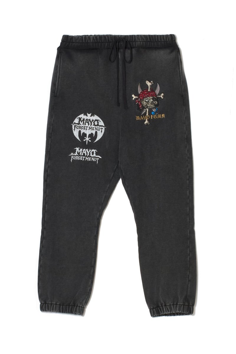 画像1: MAYO　BANDANA SKULL EMBROIDERY SWEAT PANTS (1)