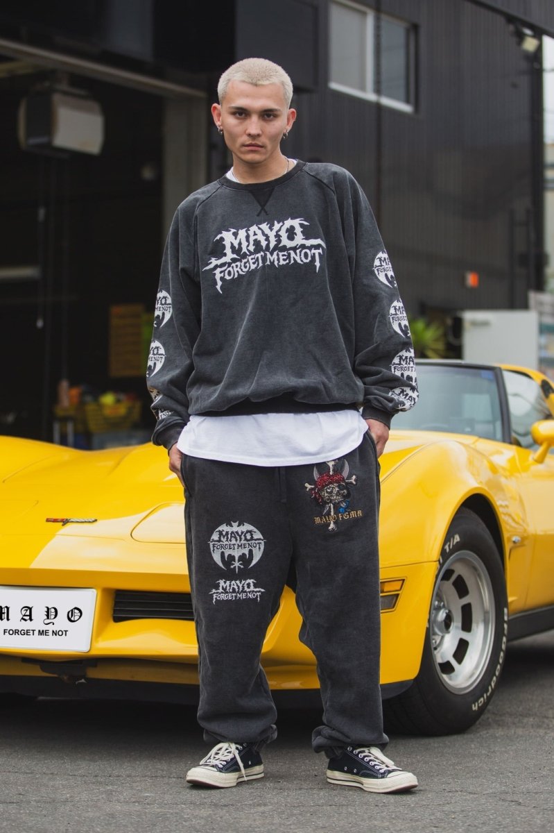 画像5: MAYO　BANDANA SKULL EMBROIDERY SWEAT PANTS (5)