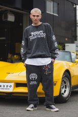 画像5: MAYO　BANDANA SKULL EMBROIDERY SWEAT PANTS (5)