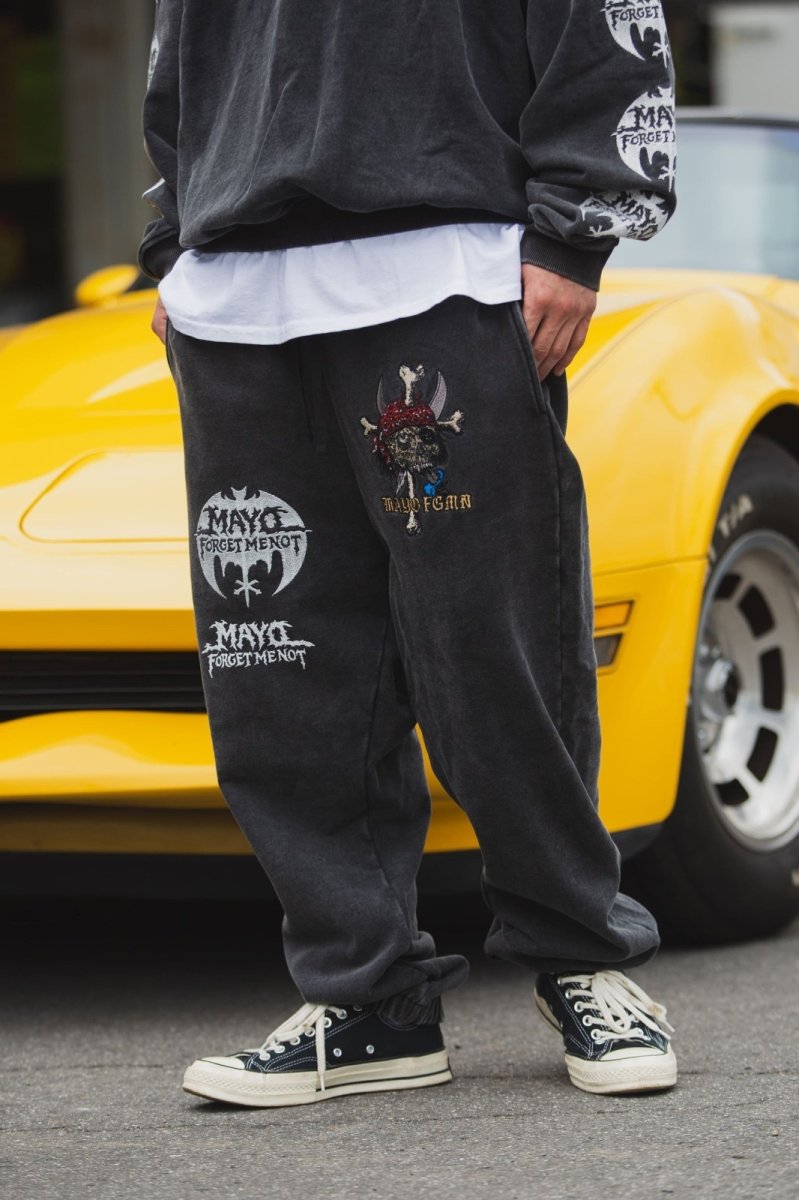 画像4: MAYO　BANDANA SKULL EMBROIDERY SWEAT PANTS (4)