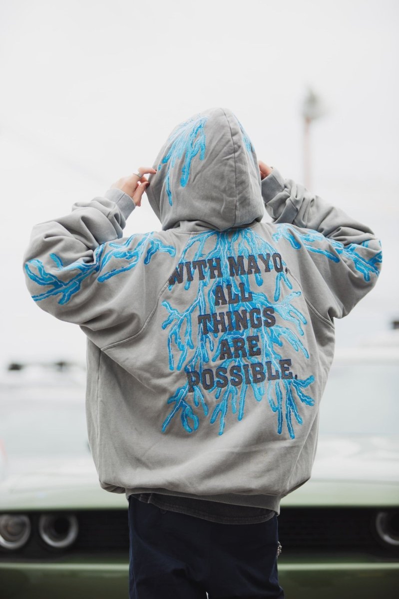 画像5: MAYO　GREAT MAYO THUNDER EMBROIDERY ZIP UP HOODIE (5)