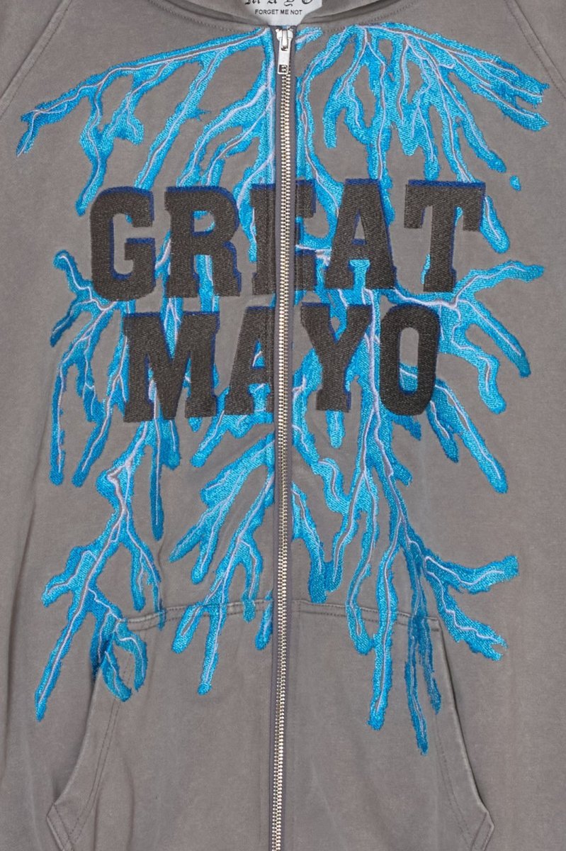 画像3: MAYO　GREAT MAYO THUNDER EMBROIDERY ZIP UP HOODIE (3)