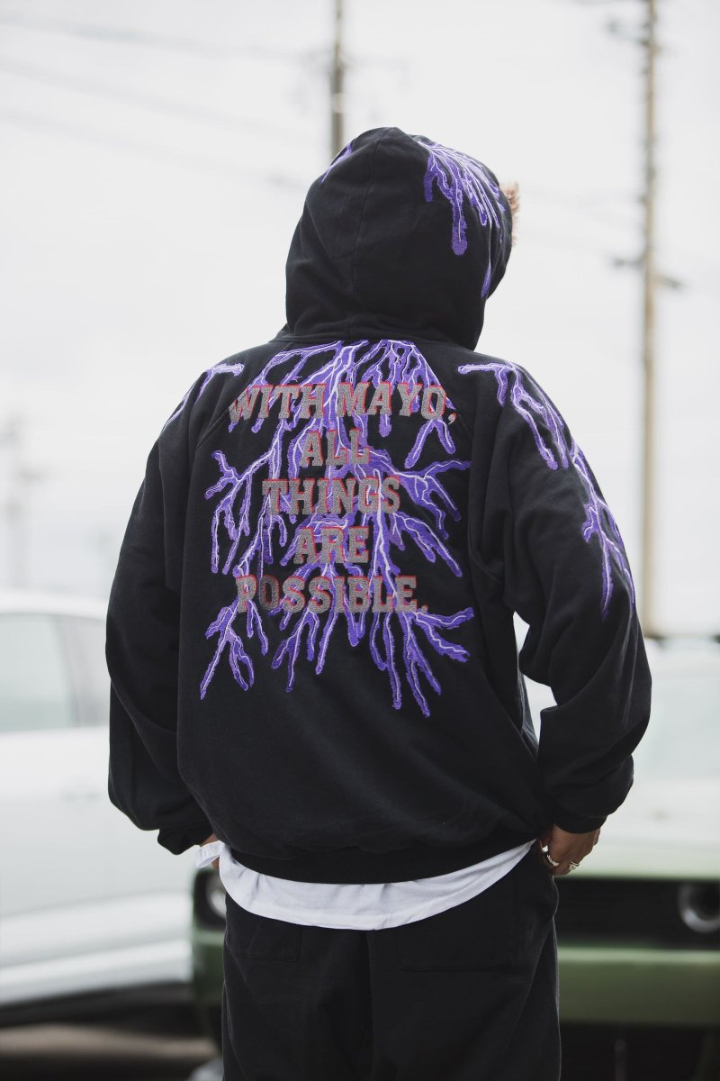 画像5: MAYO　GREAT MAYO THUNDER EMBROIDERY ZIP UP HOODIE (5)