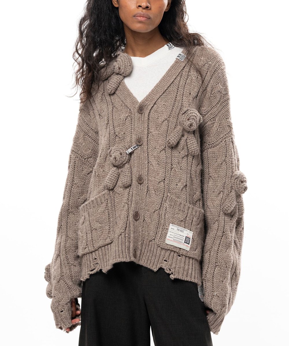 画像8: "PINK HOUSE x MMY" Bear Motif Knit Cardigan (8)