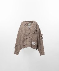 画像1: "PINK HOUSE x MMY" Bear Motif Knit Cardigan (1)