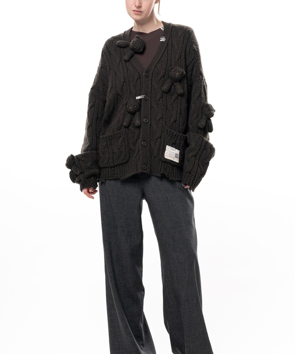 画像8: "PINK HOUSE x MMY" Bear Motif Knit Cardigan (8)