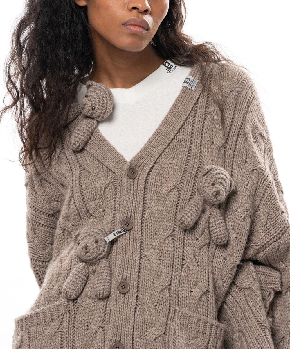 画像9: "PINK HOUSE x MMY" Bear Motif Knit Cardigan (9)