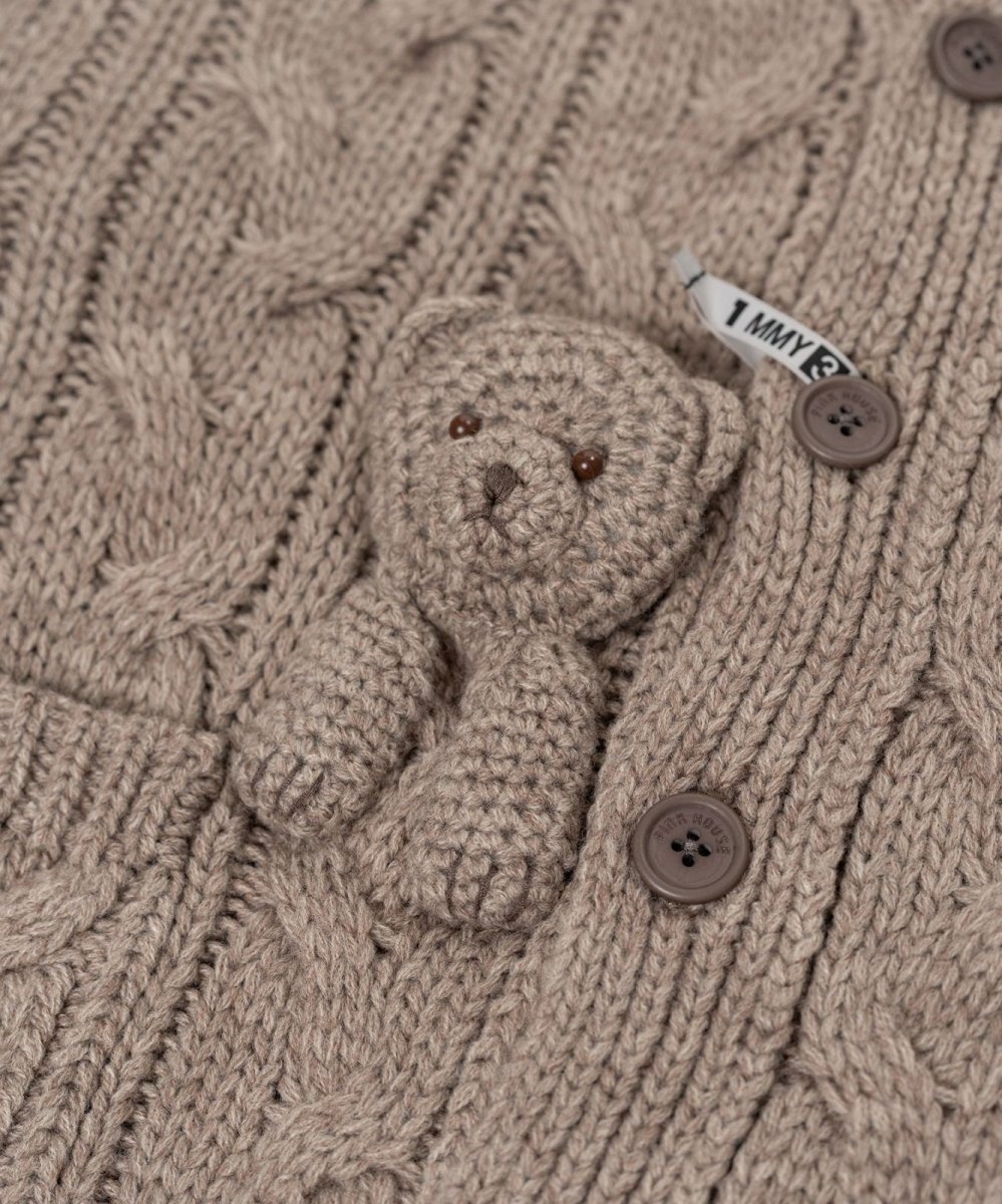 画像4: "PINK HOUSE x MMY" Bear Motif Knit Cardigan (4)