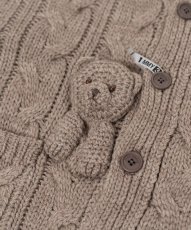 画像4: "PINK HOUSE x MMY" Bear Motif Knit Cardigan (4)