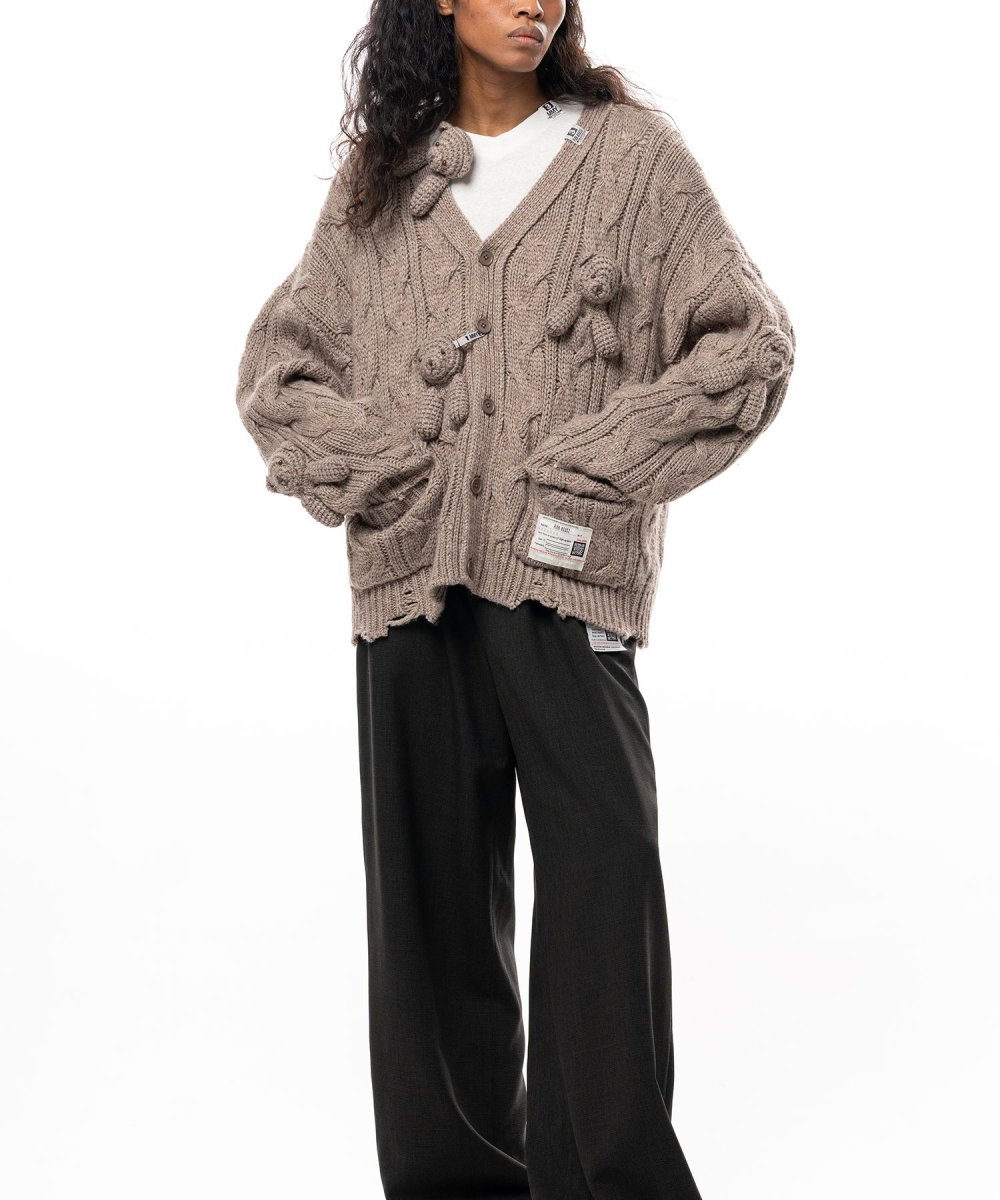 画像7: "PINK HOUSE x MMY" Bear Motif Knit Cardigan (7)