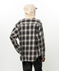 画像3: KAMIYA OG Check Sun-Faded Hooded Shirt (3)