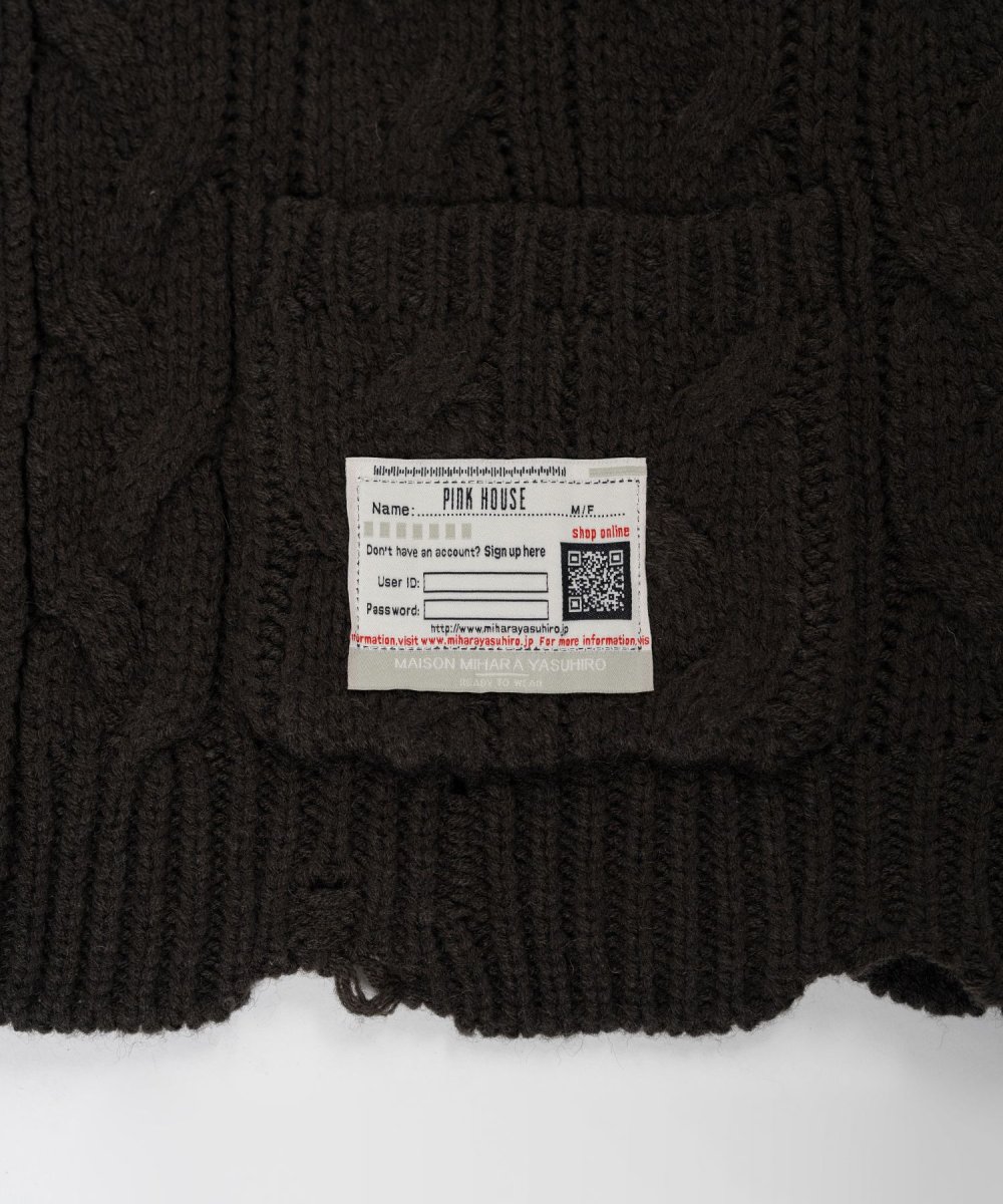 画像7: "PINK HOUSE x MMY" Bear Motif Knit Cardigan (7)