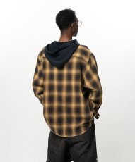 画像3: KAMIYA OG Check Sun-Faded Hooded Shirt (3)