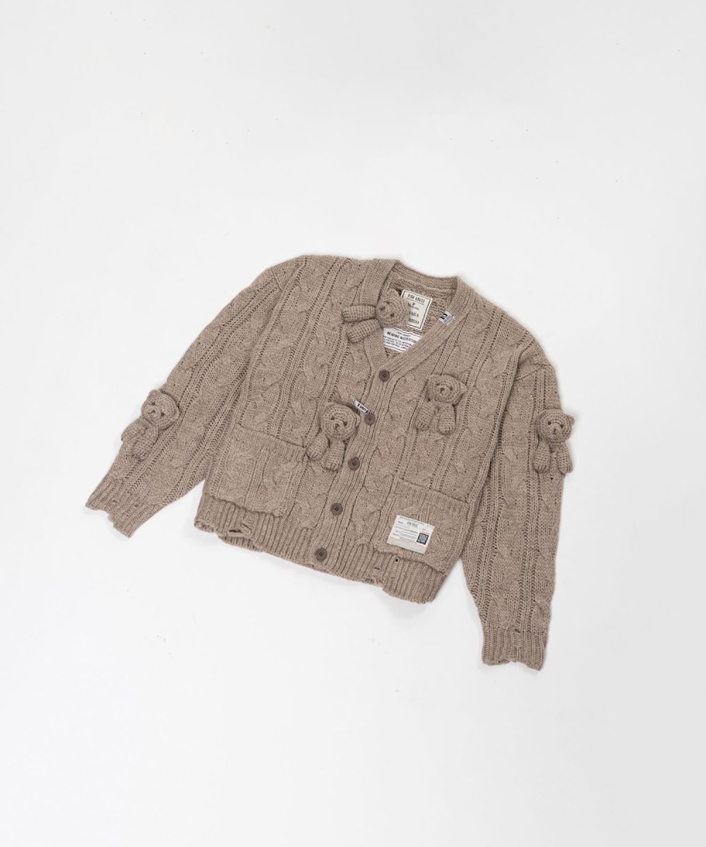 画像3: "PINK HOUSE x MMY" Bear Motif Knit Cardigan (3)