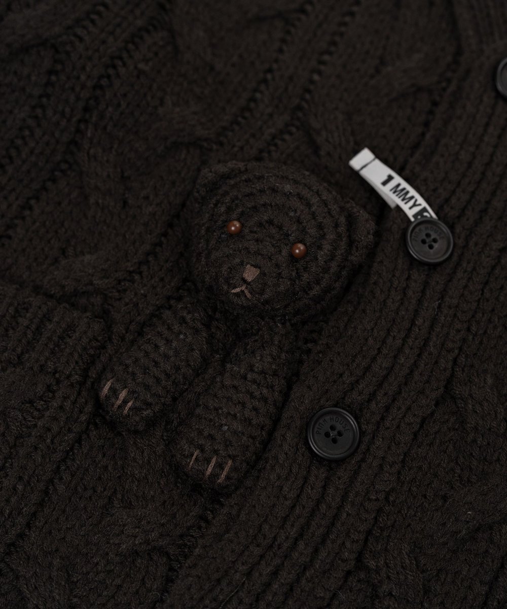 画像5: "PINK HOUSE x MMY" Bear Motif Knit Cardigan (5)