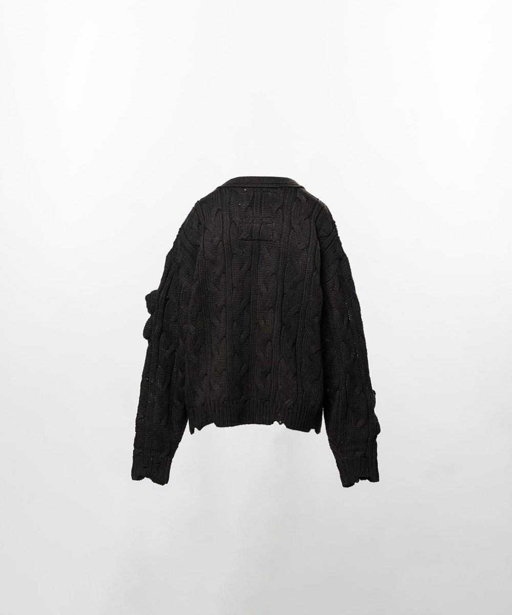 画像2: "PINK HOUSE x MMY" Bear Motif Knit Cardigan (2)