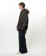 画像5: KAMIYA Fur-Trimmed Hooded Check Shirt (5)