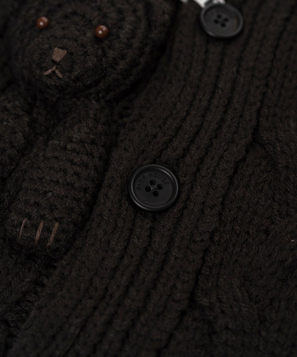 画像6: "PINK HOUSE x MMY" Bear Motif Knit Cardigan (6)